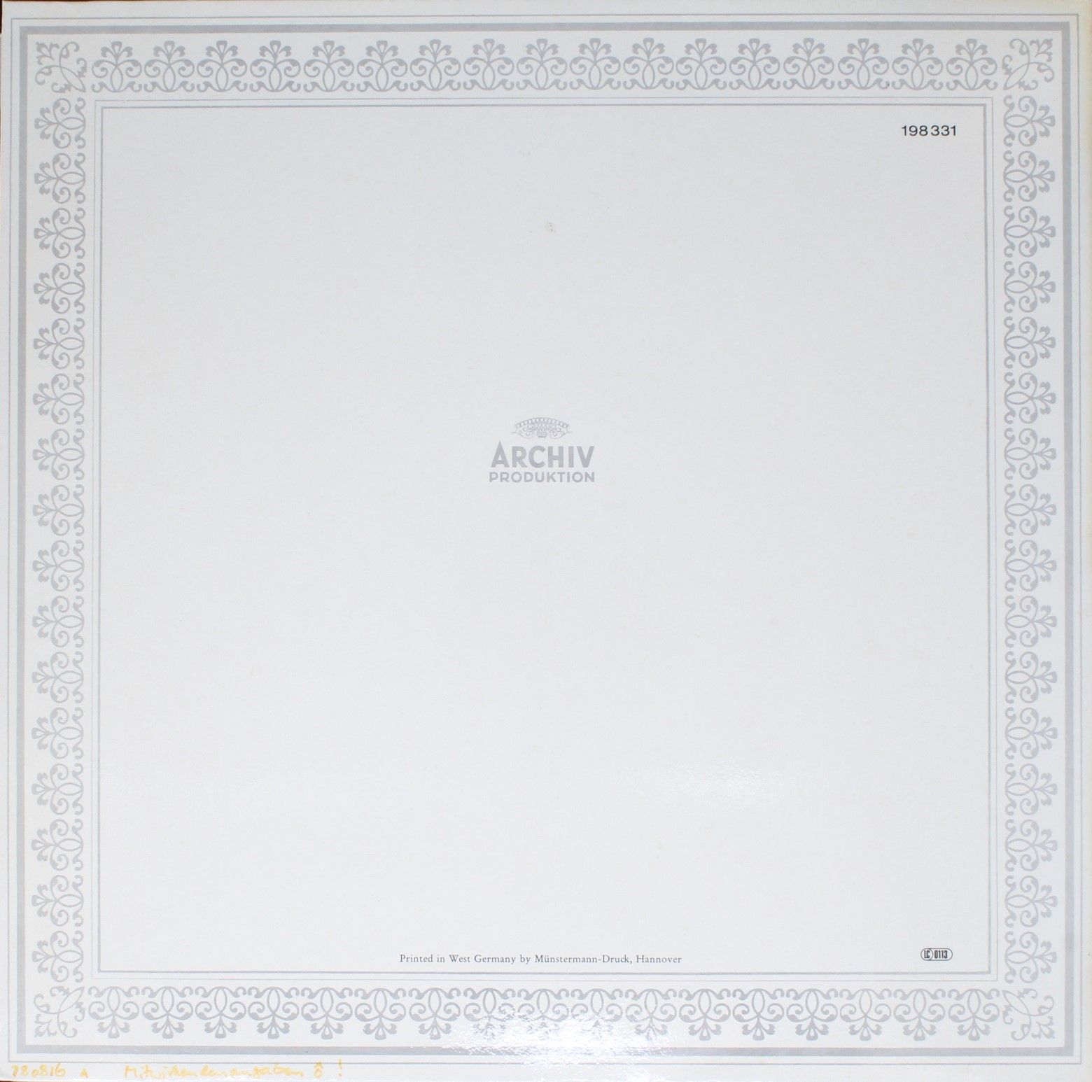 Archiv Produktion 198 331 - Johann Sebastian Bach - Herz Und Mun - Image 2