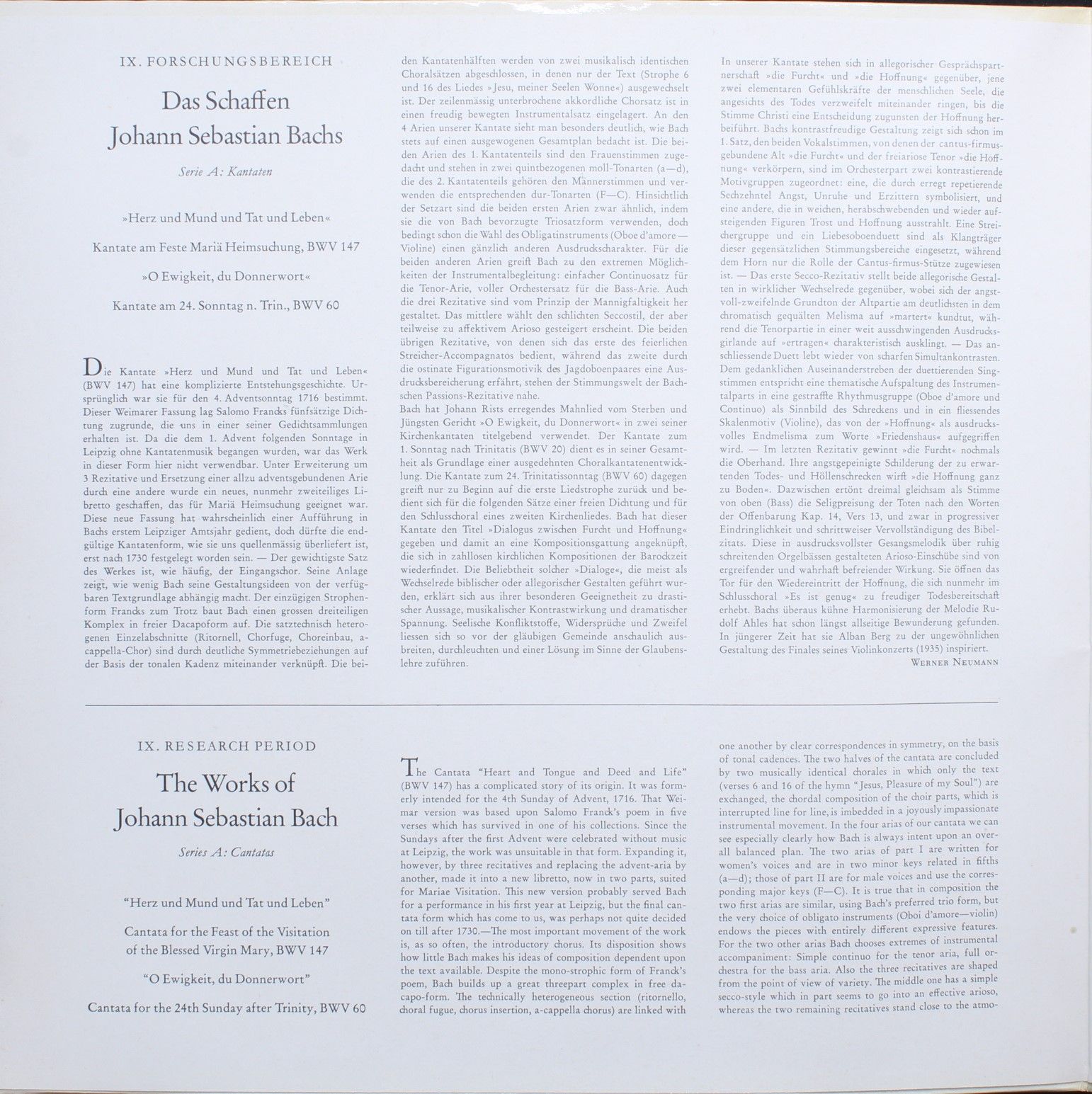 Archiv Produktion 198 331 - Johann Sebastian Bach - Herz Und Mun - Image 3