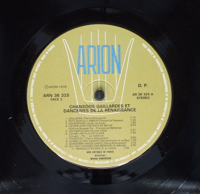 ARION AR 36 315 - Ars Antiqua De Paris - Chansons Gaillardes Et - Image 5