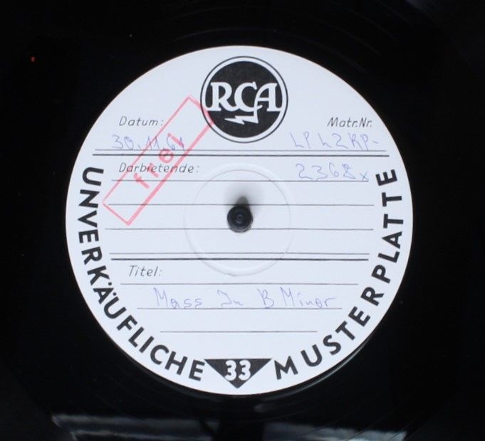 RCA Red Seal LM-6157/ 1-3 - Johann Sebastian Bach - Messe In H=M - Image 5