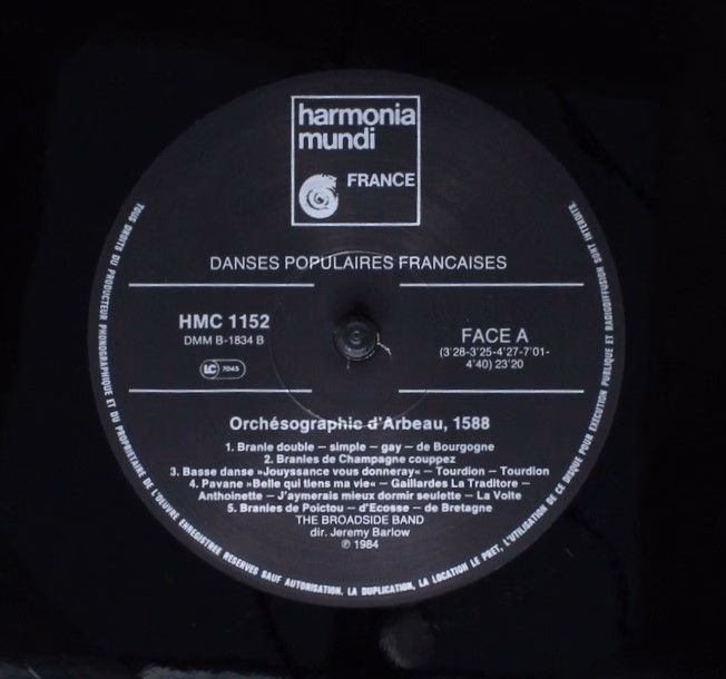 harmonia mundi France HMC 1152 - The Broadside Band, Jeremy Barl - Image 5