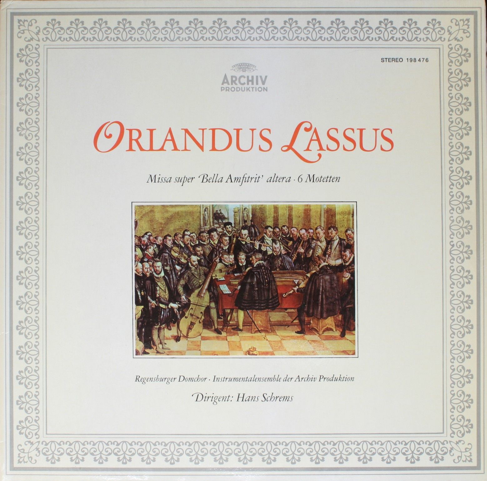 Archiv Produktion 198 476 - Roland de Lassus, Regensburger Domch