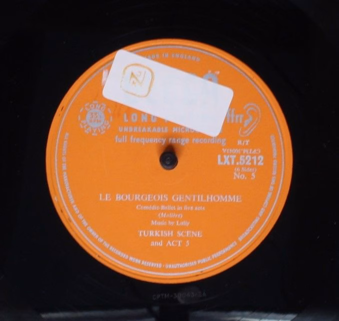 DECCA LXT 5211-3 - Molière, Jean-Baptiste Lully - Le Bourgeois G - Image 9