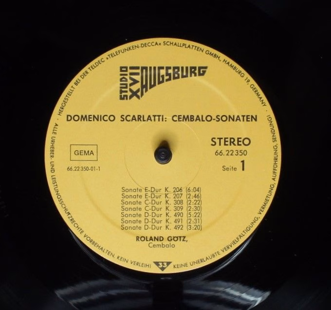 Studio XVII Augsburg 66.22350 - Domenico Scarlatti, Roland Götz - Image 3
