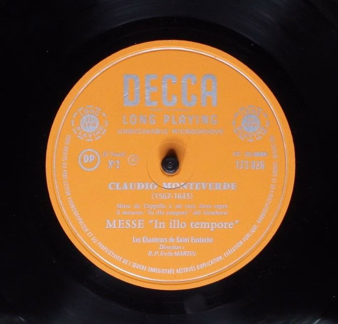 Disques Decca 173.826 - Claudio Monteverdi, Les Chanteurs De Sai - Image 3