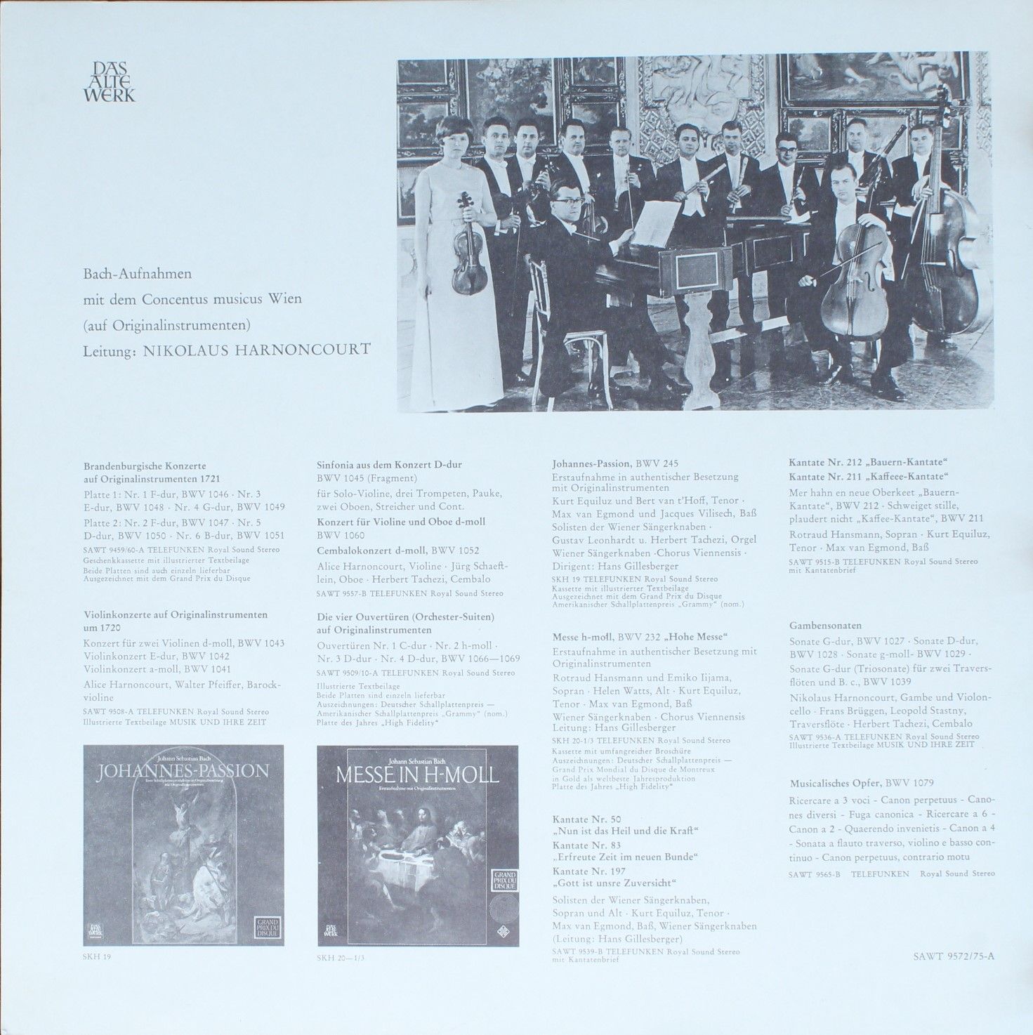 Telefunken SAWT 9572/75-A - Johann Sebastian Bach - Matthäus-Pas - Image 4