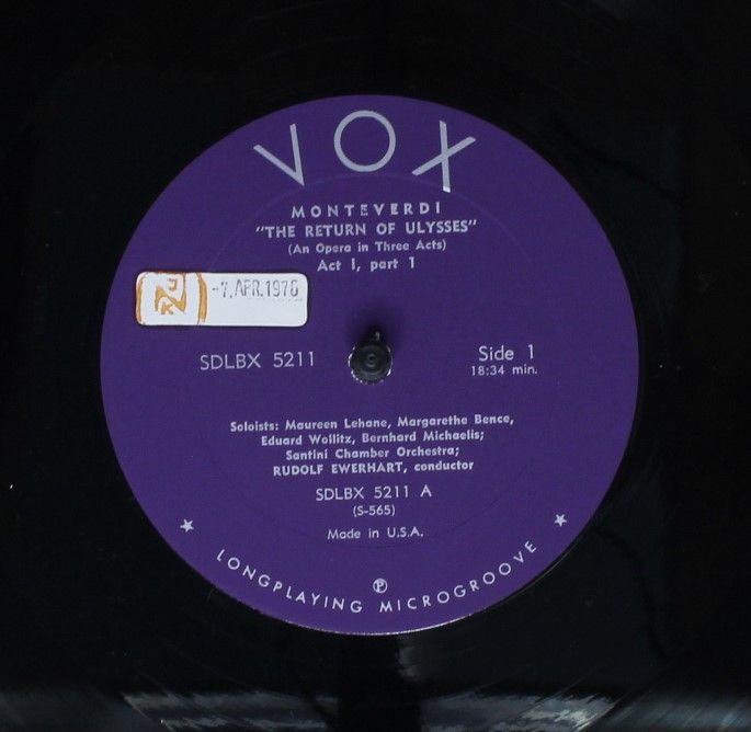 VOX (6) SDLBX 5211 - Claudio Monteverdi, Santini Chamber Orchest - Image 6