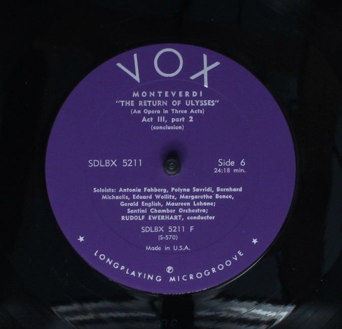 VOX (6) SDLBX 5211 - Claudio Monteverdi, Santini Chamber Orchest - Image 7