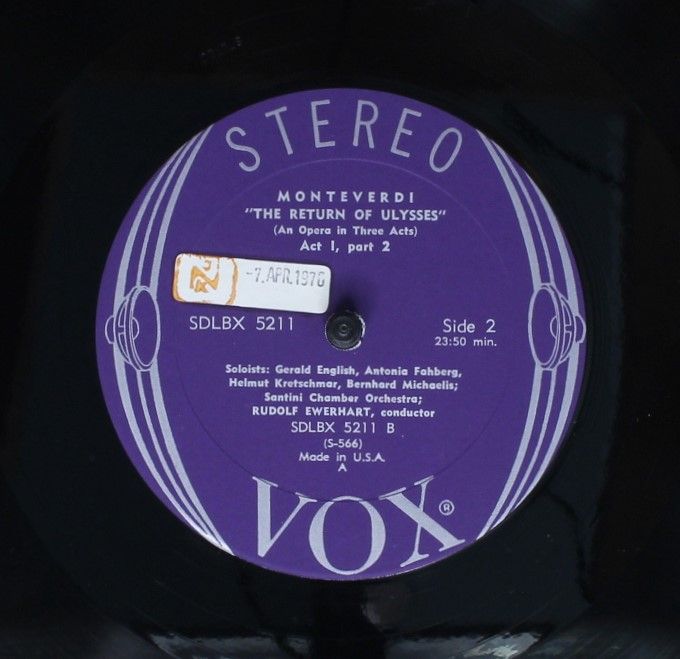 VOX (6) SDLBX 5211 - Claudio Monteverdi, Santini Chamber Orchest - Image 8