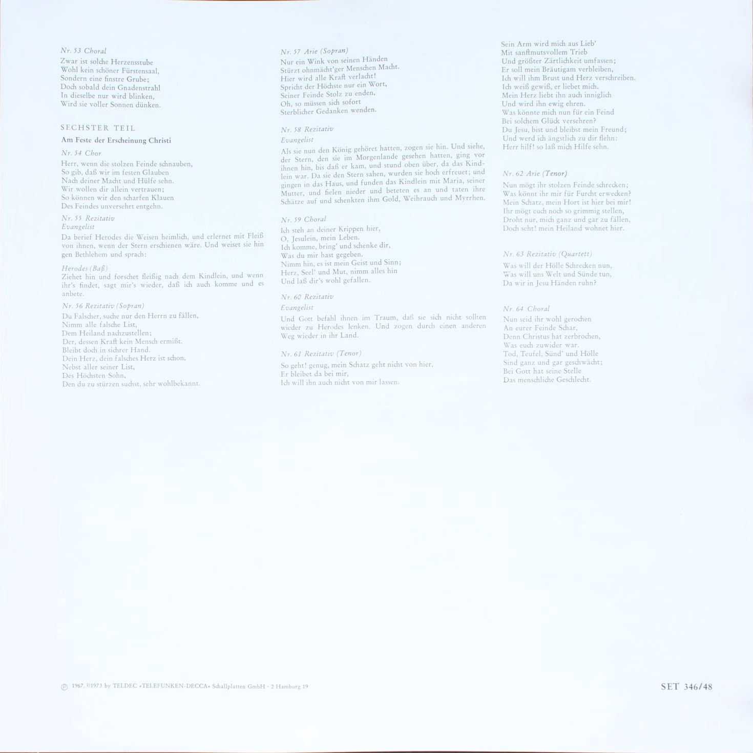 DECCA SET 346-48 - Johann Sebastian Bach, Elly Ameling, Helen Wa - Image 4