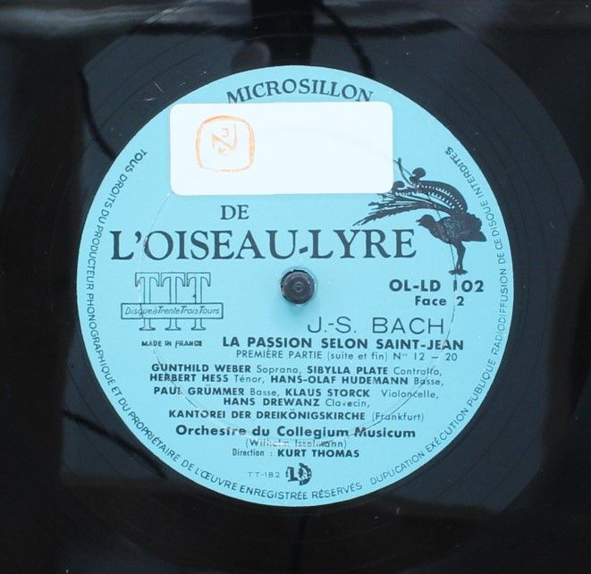 L'Oiseau-Lyre OL-LD 101-103 - Johann Sebastian Bach, Kurt Thomas - Image 5