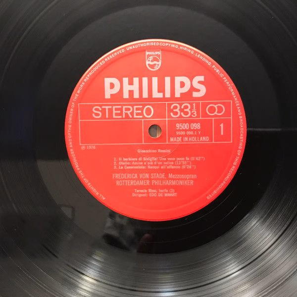 Philips 9500 098 - Wolfgang Amadeus Mozart, Gioacchino Rossini, - Image 3