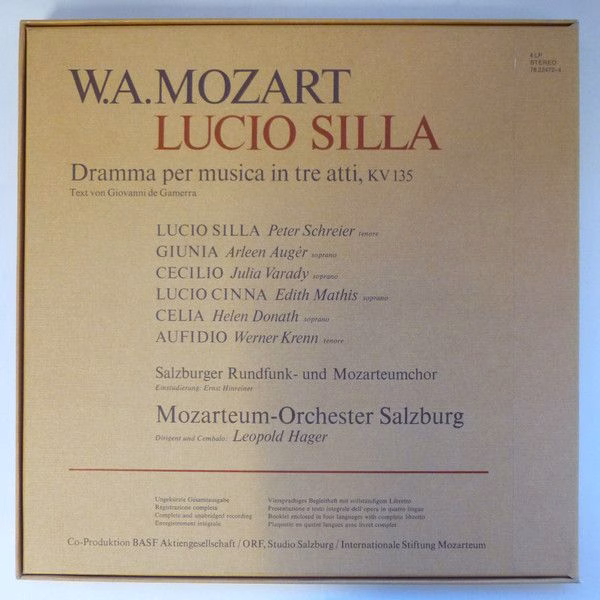 BASF 78 22472-4 - Wolfgang Amadeus Mozart, Arleen Auger, Helen D - Image 2