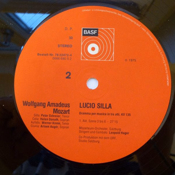BASF 78 22472-4 - Wolfgang Amadeus Mozart, Arleen Auger, Helen D - Image 5