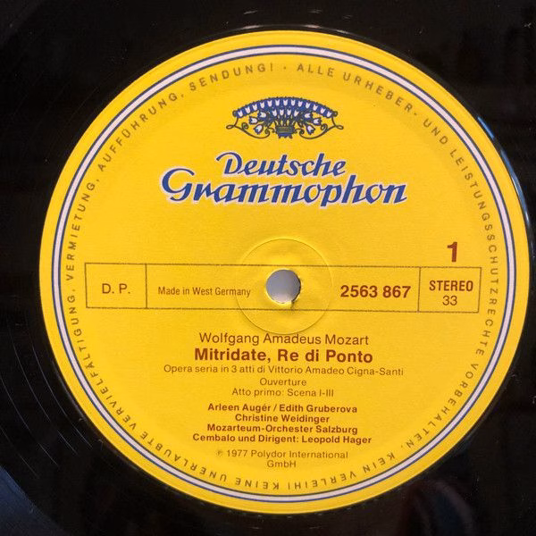 Deutsche Grammophon 2740 180 - Wolfgang Amadeus Mozart, Arleen A - Image 7