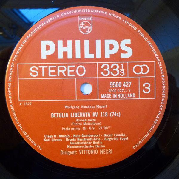 Philips 6703 087 [61] - Wolfgang Amadeus Mozart, Rundfunkchor Be - Image 6
