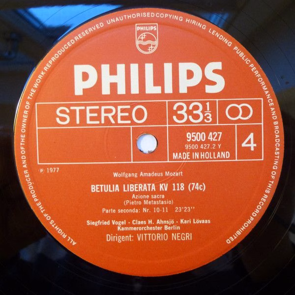 Philips 6703 087 [61] - Wolfgang Amadeus Mozart, Rundfunkchor Be - Image 7