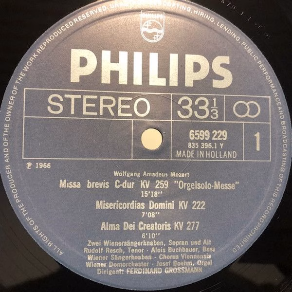 Philips 67 80 001 - Wolfgang Amadeus Mozart, Die Wiener Sängerkn - Image 3