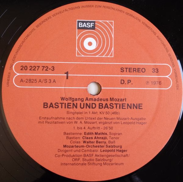 BASF 20 227 723 - Wolfgang Amadeus Mozart, Edith Mathis, Claes-H - Image 5