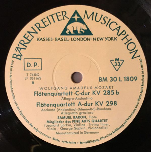 Bärenreiter-Musicaphon BM 30 L 1809 - Wolfgang Amadeus Mozart, S - Image 4