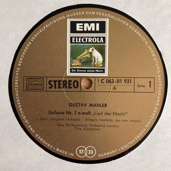 Electrola 979 006/7 - Gustav Mahler, Otto Klemperer, New Philhar - Image 6