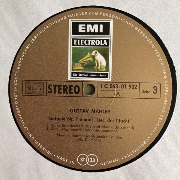 Electrola 979 006/7 - Gustav Mahler, Otto Klemperer, New Philhar - Image 8