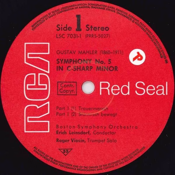 RCA Red Seal LSC 7031/1-2 - Gustav Mahler, Alban Berg, Erich Lei - Image 4