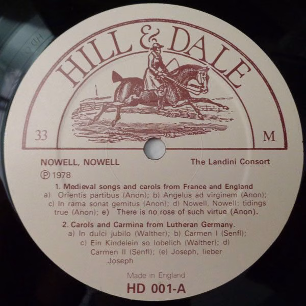 Hill & Dale HD 001 - The Landini Consort - Nowell, Nowell - Image 3