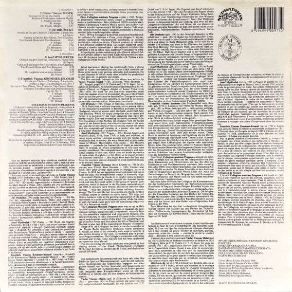 Supraphon 11 0097-1 031 - František Vincenc Kramář - Krommer, Ji - Image 2