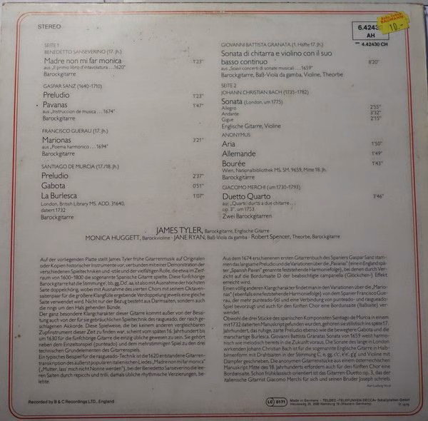DECCA 6.42430 AH - James Tyler - Gitarre - Image 2