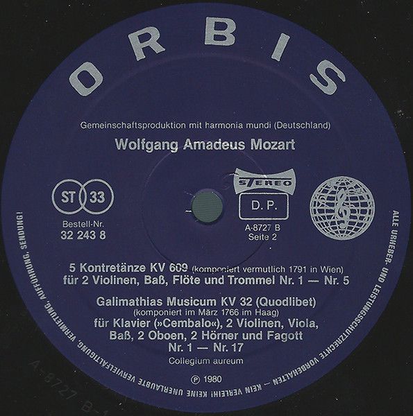 Orbis 32 243 8 - Wolfgang Amadeus Mozart, Collegium Aureum - Der - Image 4