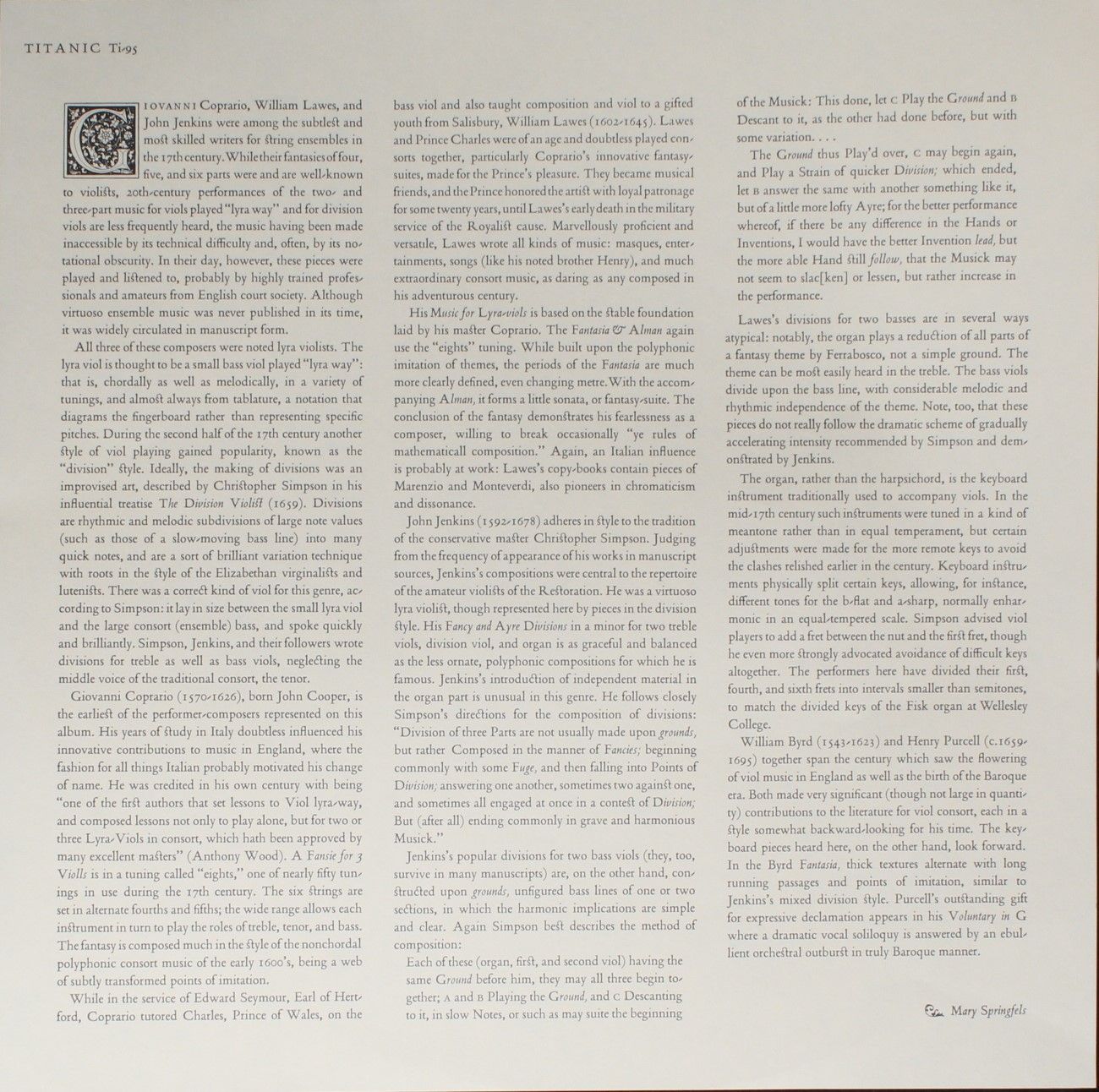 Titanic (2) Ti-95 - Les Filles de Sainte-Colombe - Seventeenth-C - Image 3