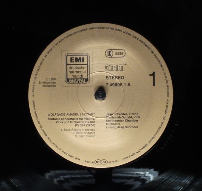 Deutsche Harmonia Mundi 7490061 - Wolfgang Amadeus Mozart, Smith - Image 3