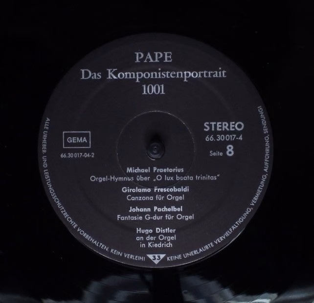 Pape (2) FSM 83781 - Hugo Distler, Arno Schönstedt - Das Orgelwe - Image 12
