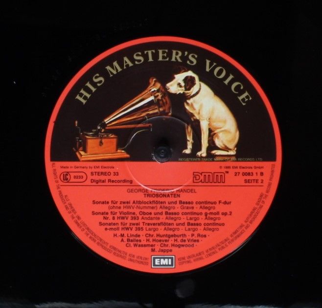 His Master's Voice 27 00 83 3 - Johann Sebastian Bach, Georg Fri - Image 6