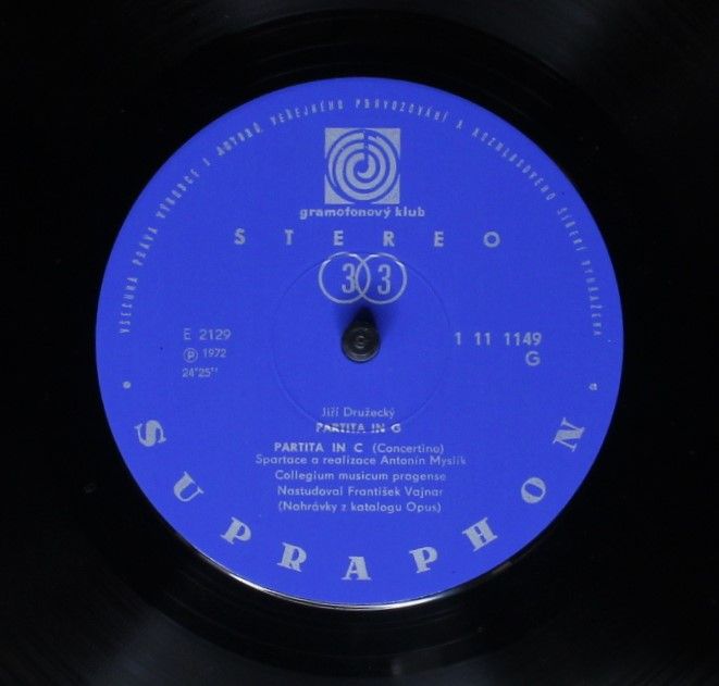 Supraphon 0 11 1149 - Jiří Družecký, Collegium Musicum Pragense - Image 4