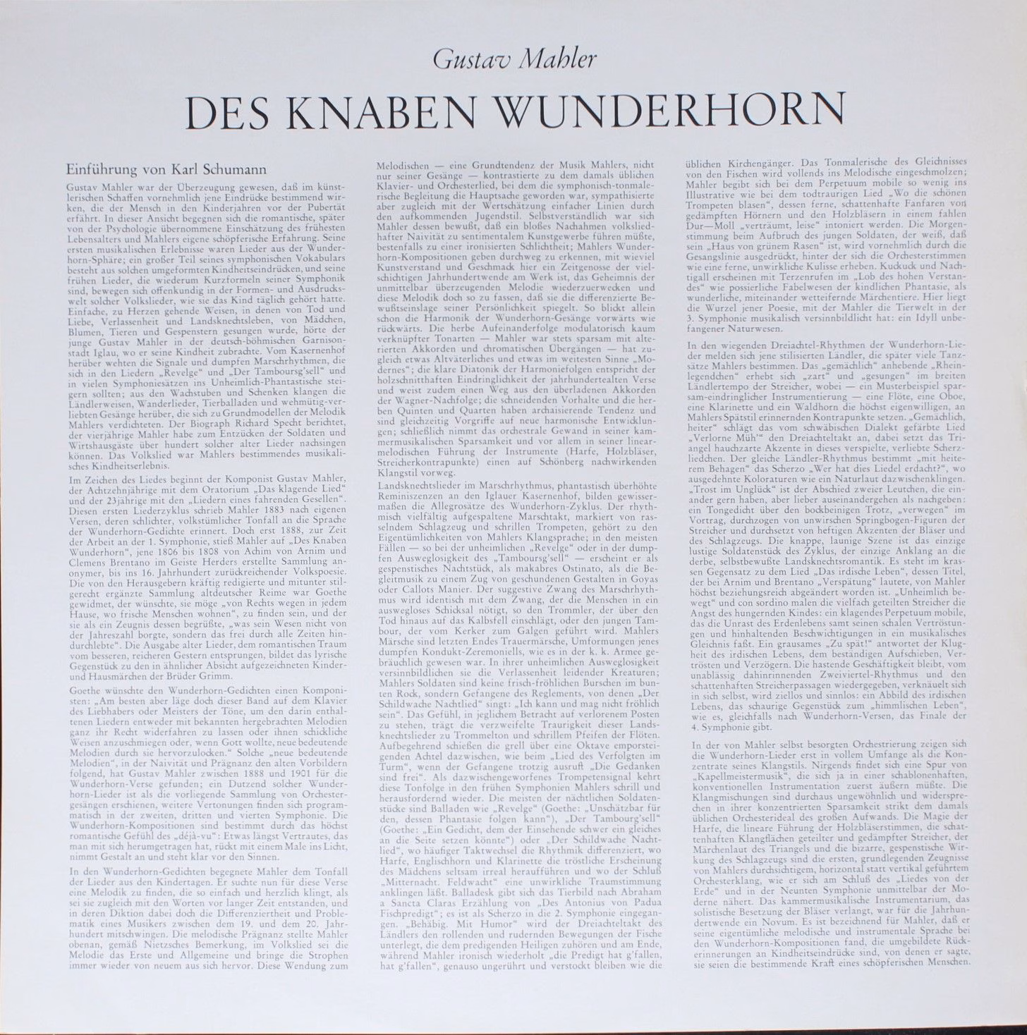 DECCA SXL 21 183-B - Gustav Mahler, Janet Baker, Geraint Evans, - Image 3
