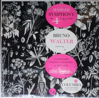 Columbia Masterworks ML 4031 - Gustav Mahler, Bruno Walter, Phil
