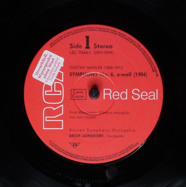 RCA Victor Red Seal LSC-7044/1-2 - Gustav Mahler, Boston Symphon - Image 5