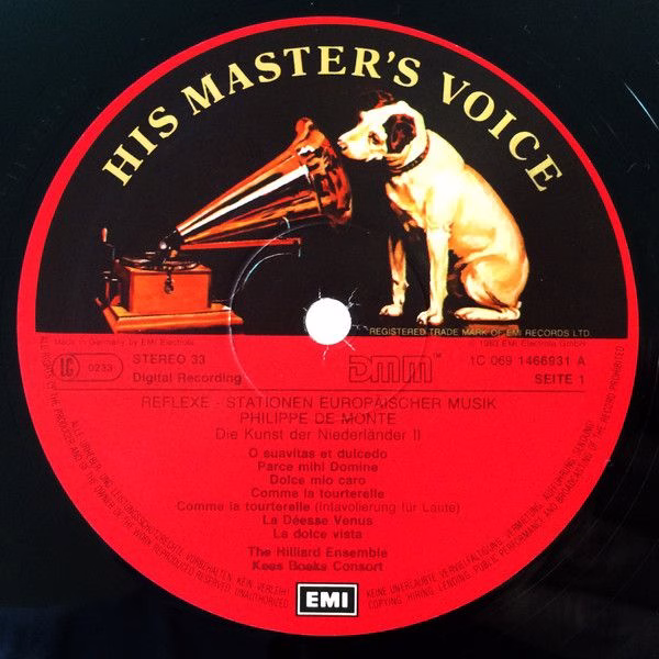 His Master's Voice 1C 069 1466931 - Philippe De Monte, The Hilli - Image 5