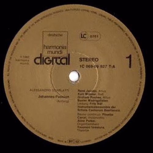 Deutsche Harmonia Mundi 1C 069-99 927 T - Alessandro Scarlatti, - Image 3