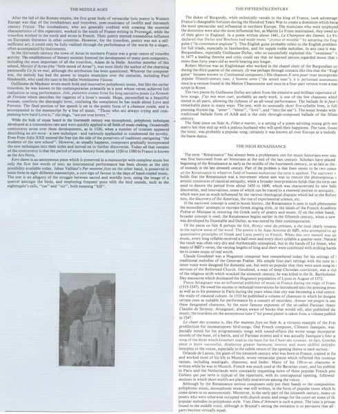 Collegium Records (3) COL83 03 - Toronto Consort - la Chanson Fr - Image 9