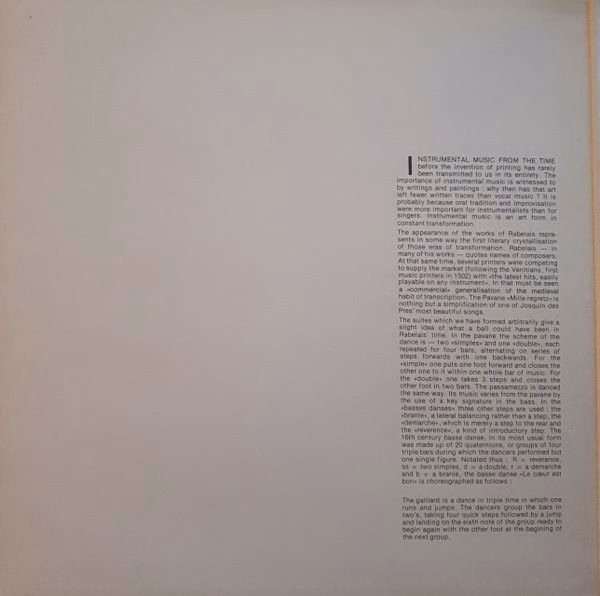 Harmonia Mundi HM 931 - Ensemble D'Instruments Anciens Harmonia - Image 3