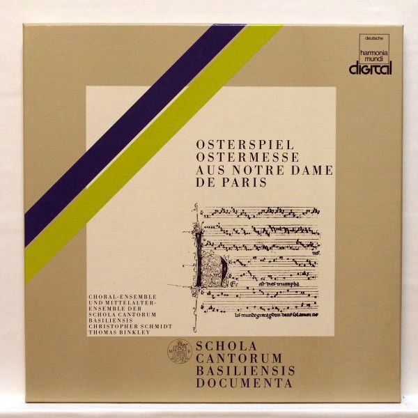 Deutsche Harmonia Mundi 1C 165-99 925/26 T - Schola Cantorum Bas