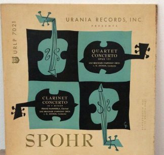Urania Records (3) URLP 7021 - Louis Spohr, Bruckner Orchestra L