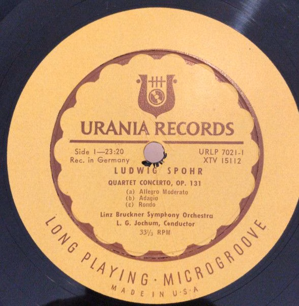 Urania Records (3) URLP 7021 - Louis Spohr, Bruckner Orchestra L - Image 4