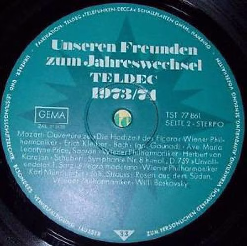 Not On Label none - Various - Unseren Freunden Zum Jahreswechsel - Image 2