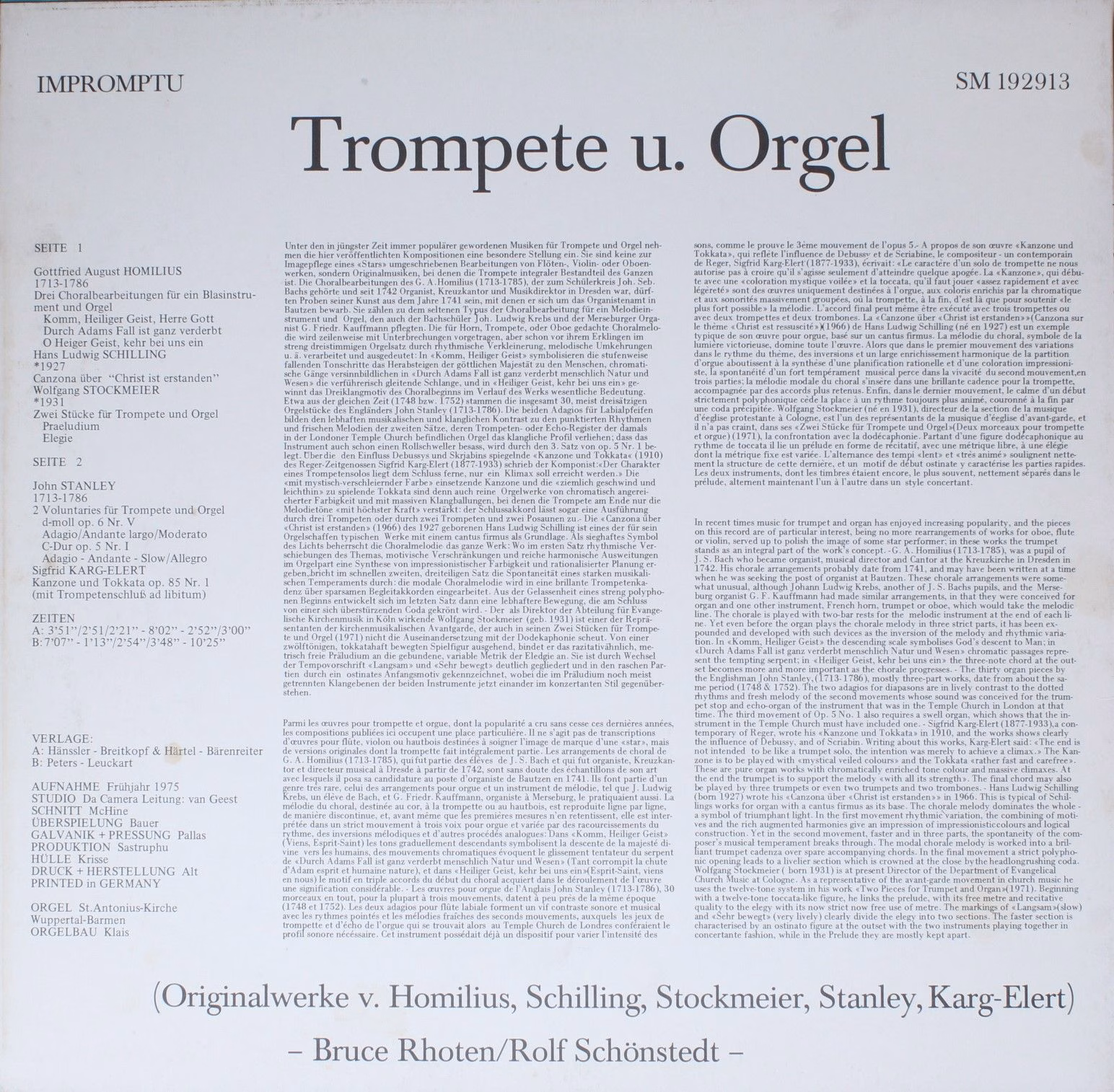 Impromptu SM 192913 - Bruce Rhoten, Rolf Schönstedt - Trompete U - Image 2