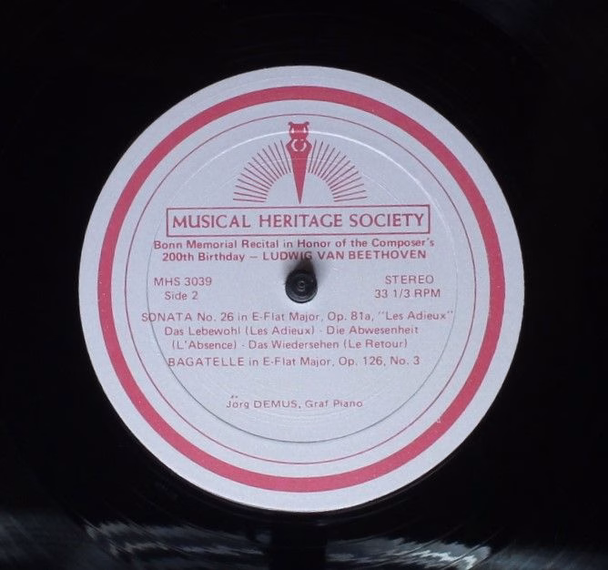 Musical Heritage Society 3038/39 - Ludwig van Beethoven, Jörg De - Image 8