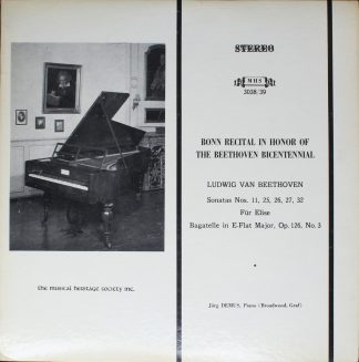 Musical Heritage Society 3038/39 - Ludwig van Beethoven, Jörg De